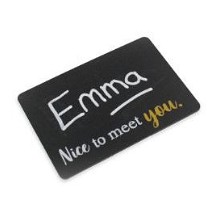 Krijtbord naambadge 75 x 50 mm